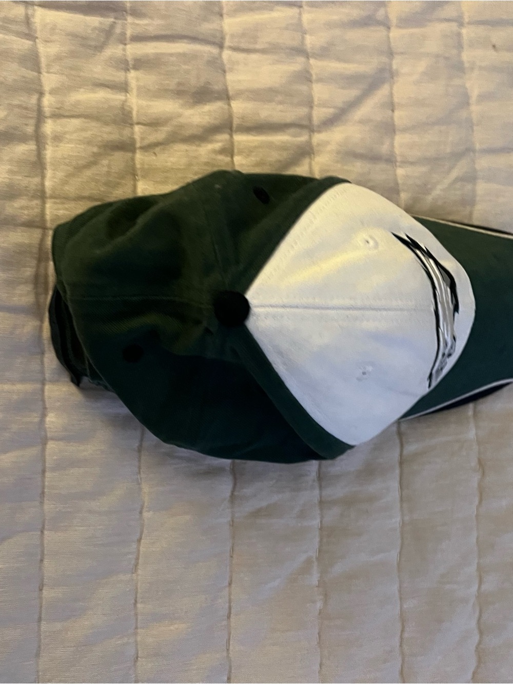Philadelphia Eagles Unisex Adjustable Green and White Dad Baseball Hat - Picture 6 of 10